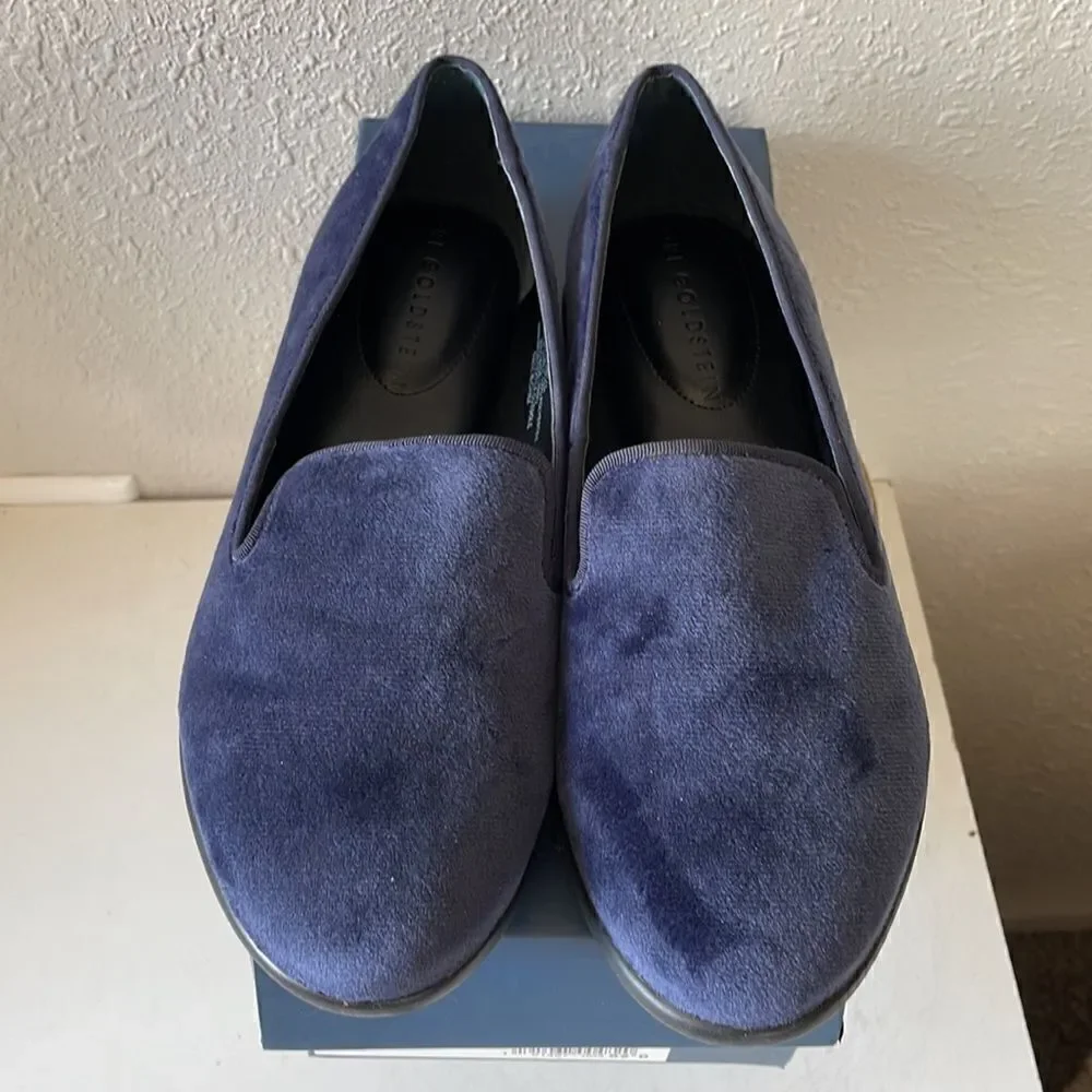 NIB Lori Goldstein Collection Indigo Blue Flats Size 8.5M